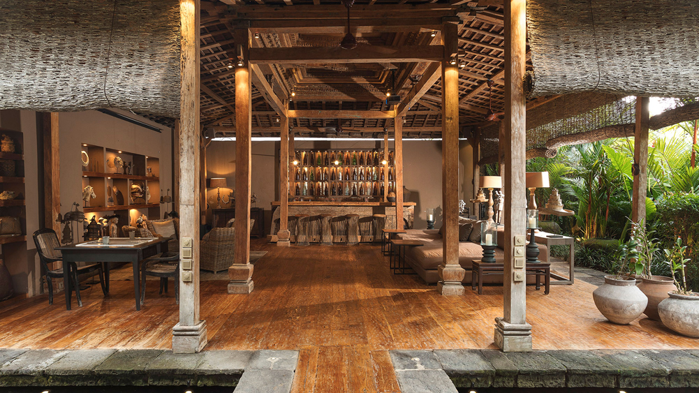 Villa Zelie - Bar and living area